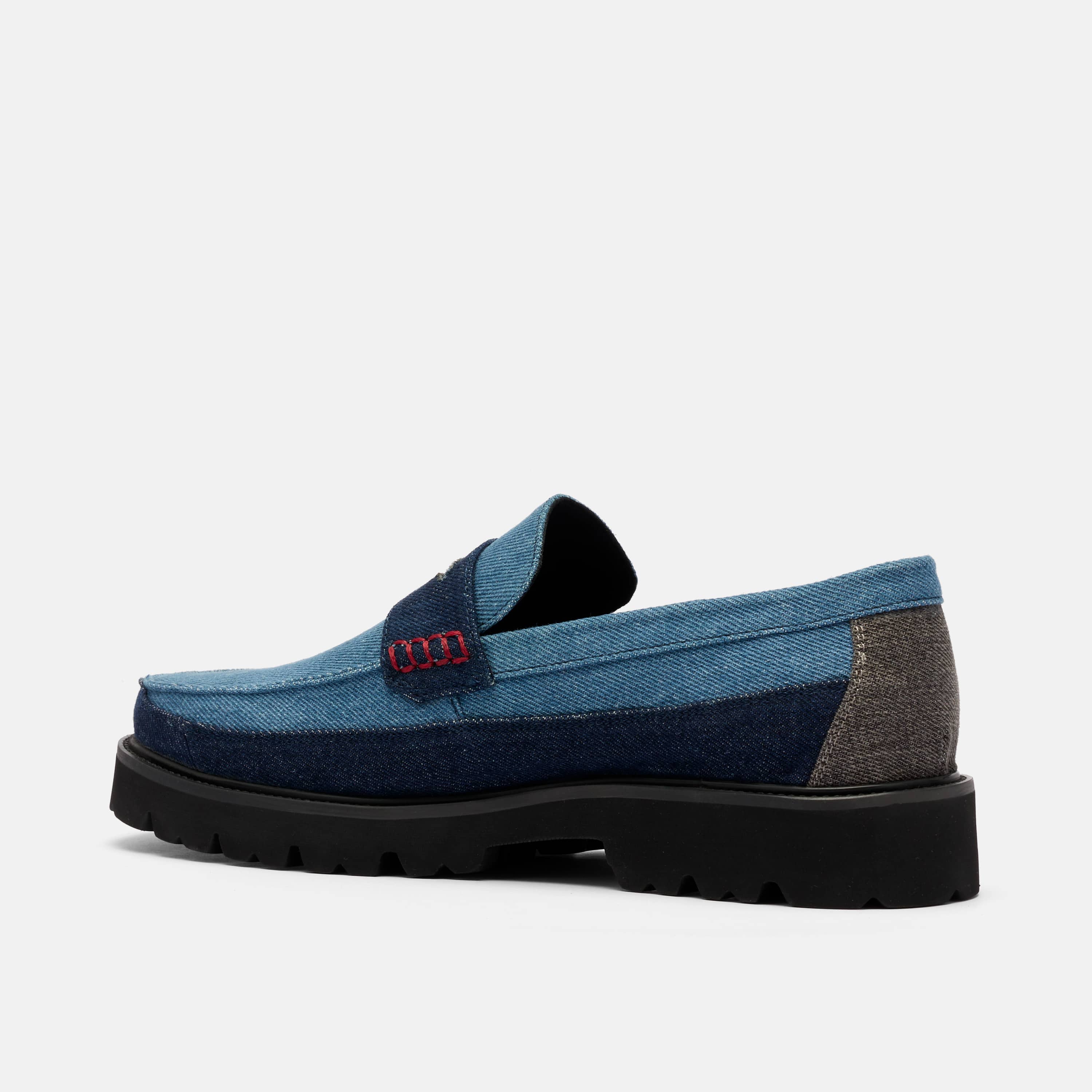 Adler Denim Lug Penny Loafers - Image 4