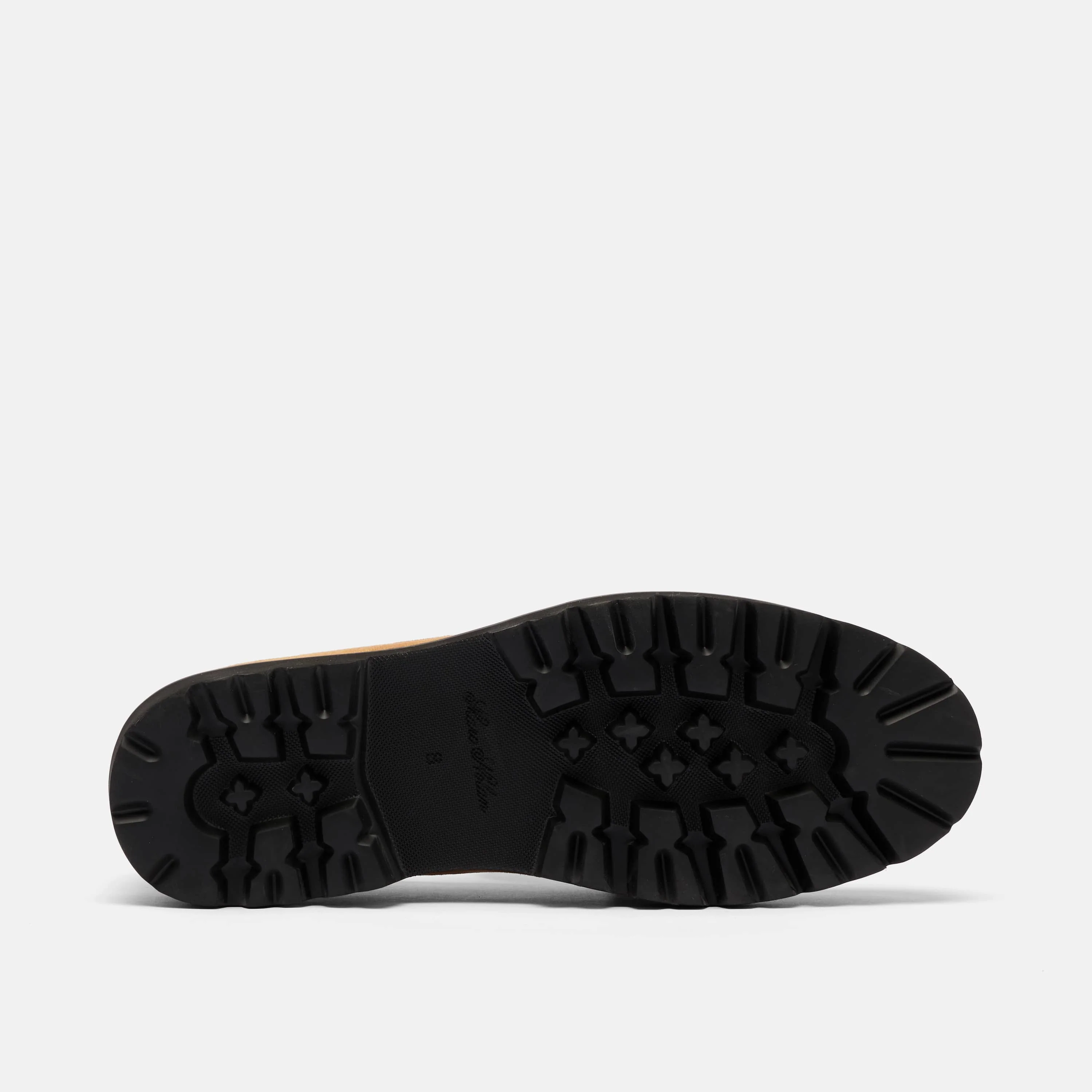 Adler Caramel Suede Lug Penny Loafers - Image 6