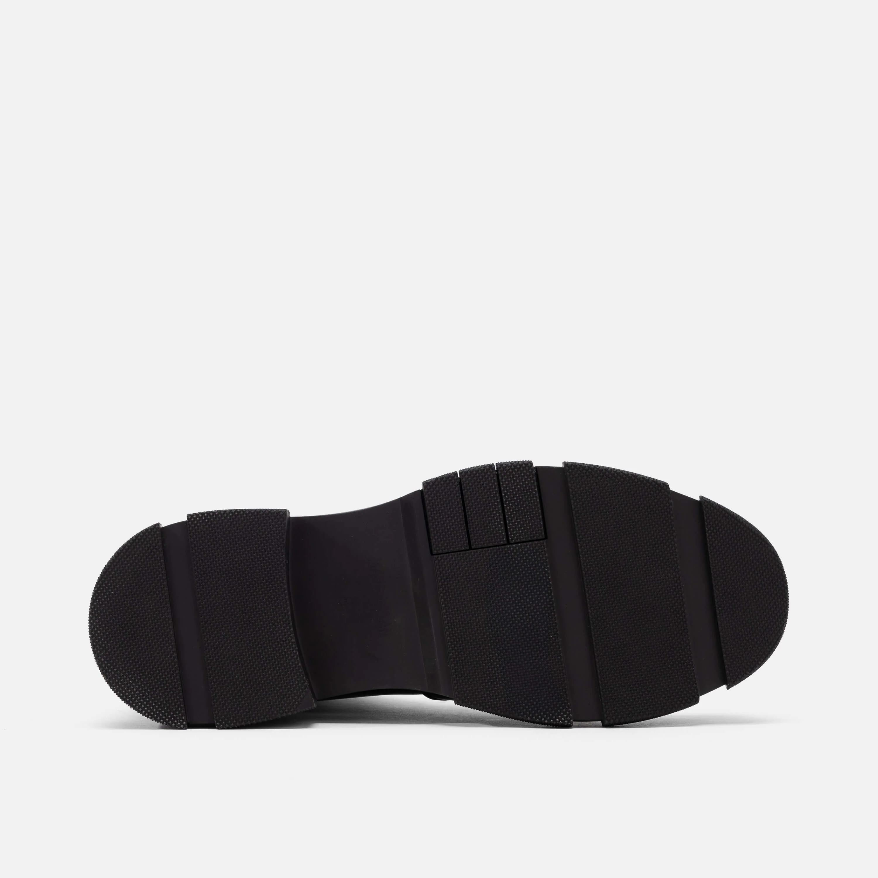 Atlas Black Patent Leather Strap Boots - Image 4