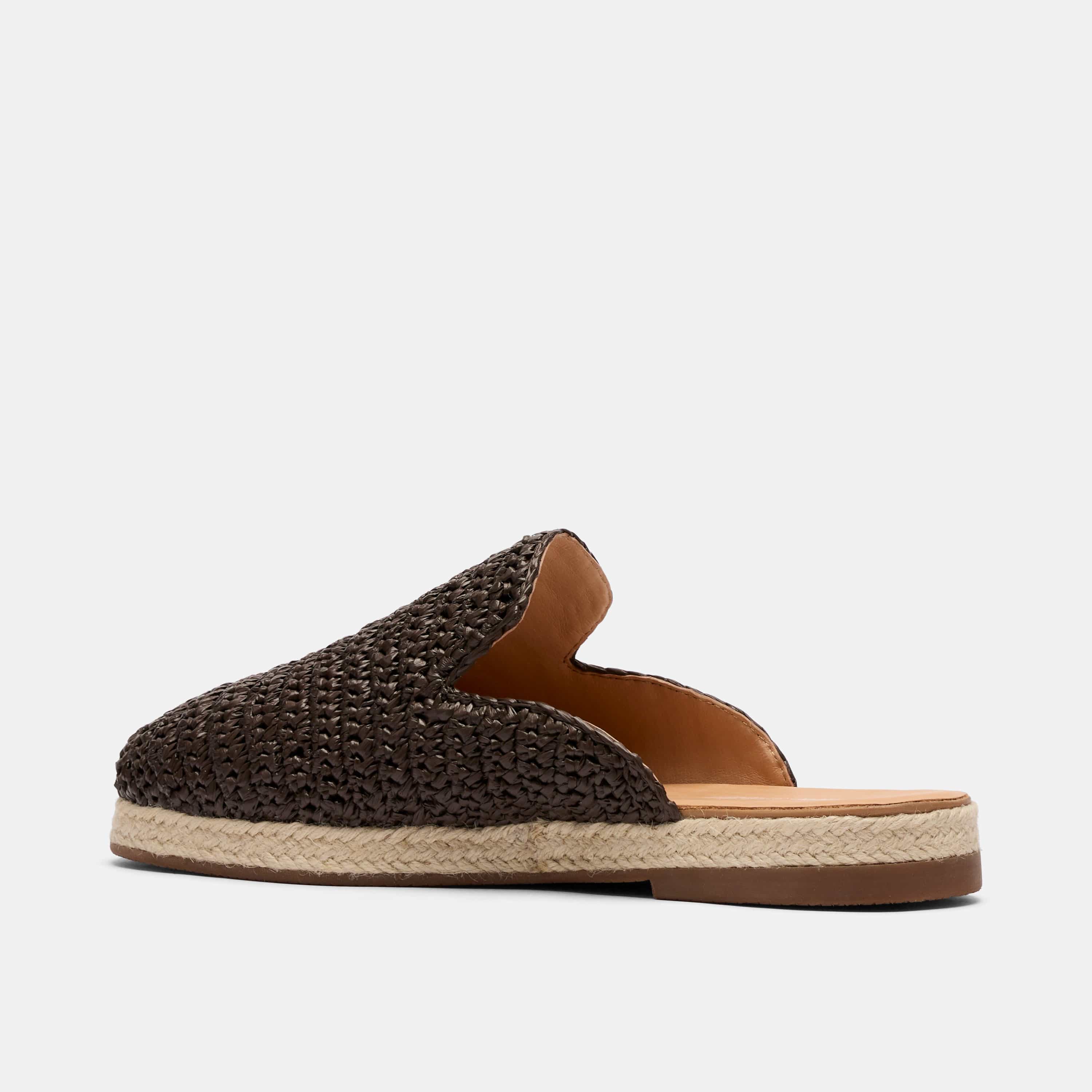 Bahia Brown Raffia Mule - Image 4