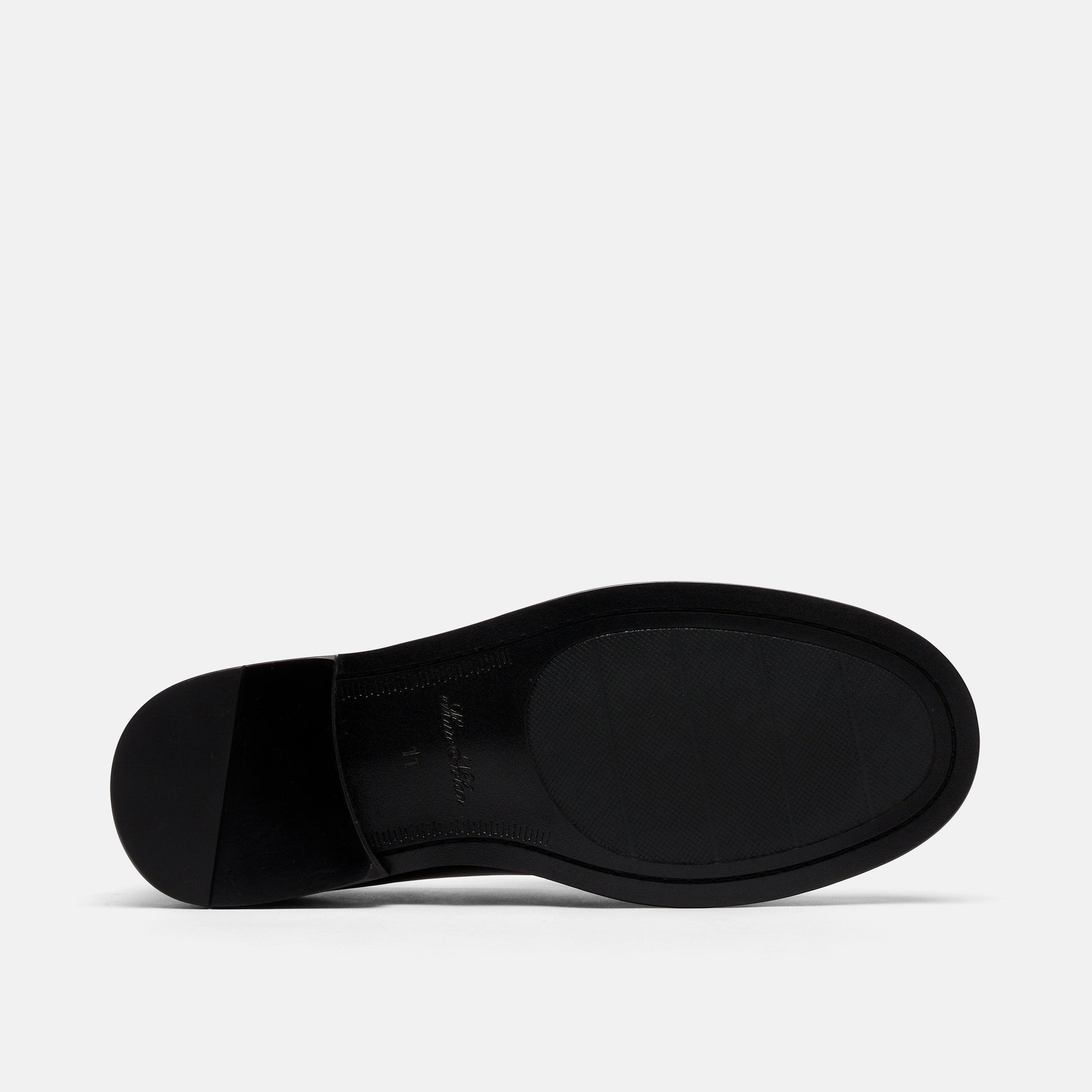 Clint Black Calf Leather Kiltie Loafers - Image 6