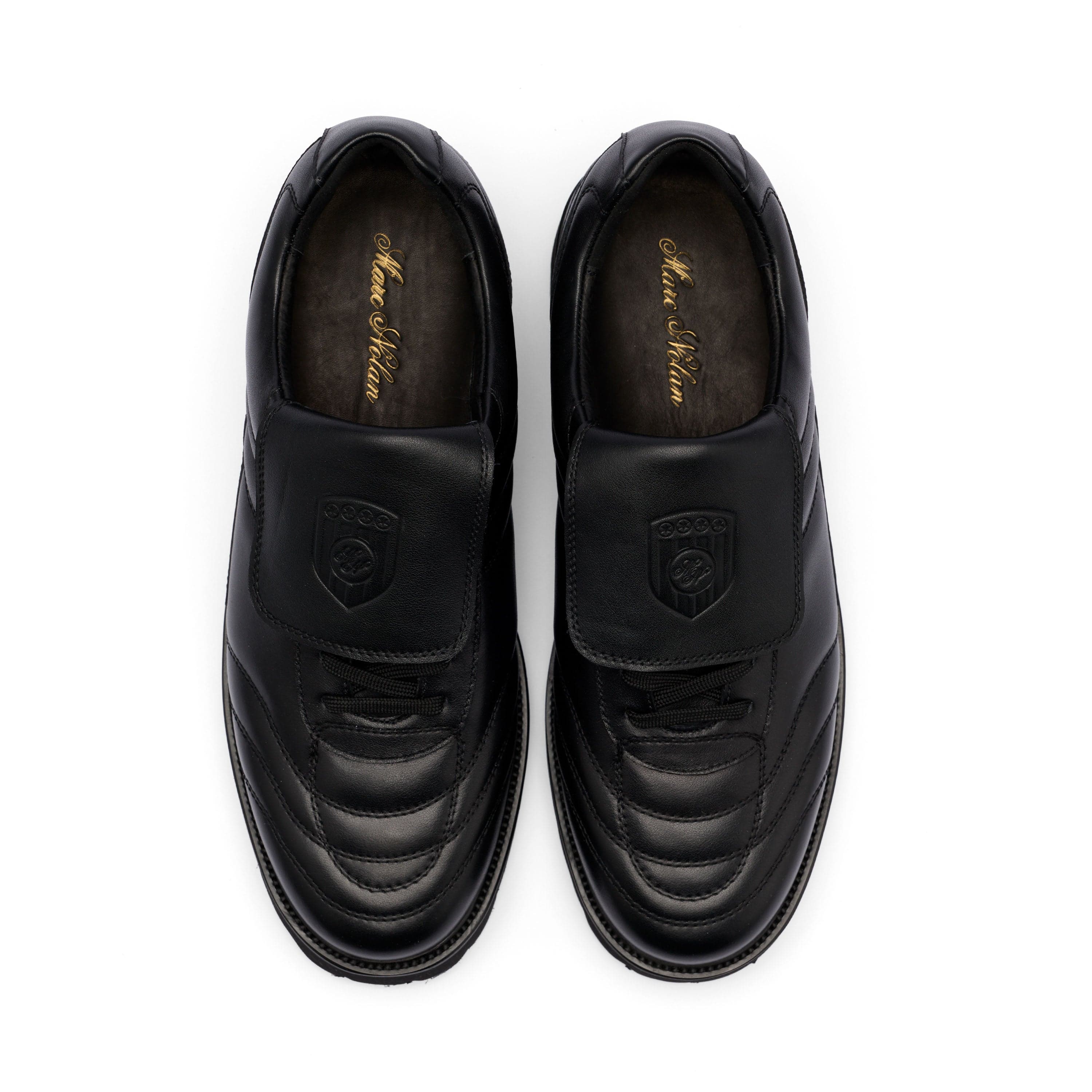 Johan Black Leather Lug Soccer Derbys - Image 5