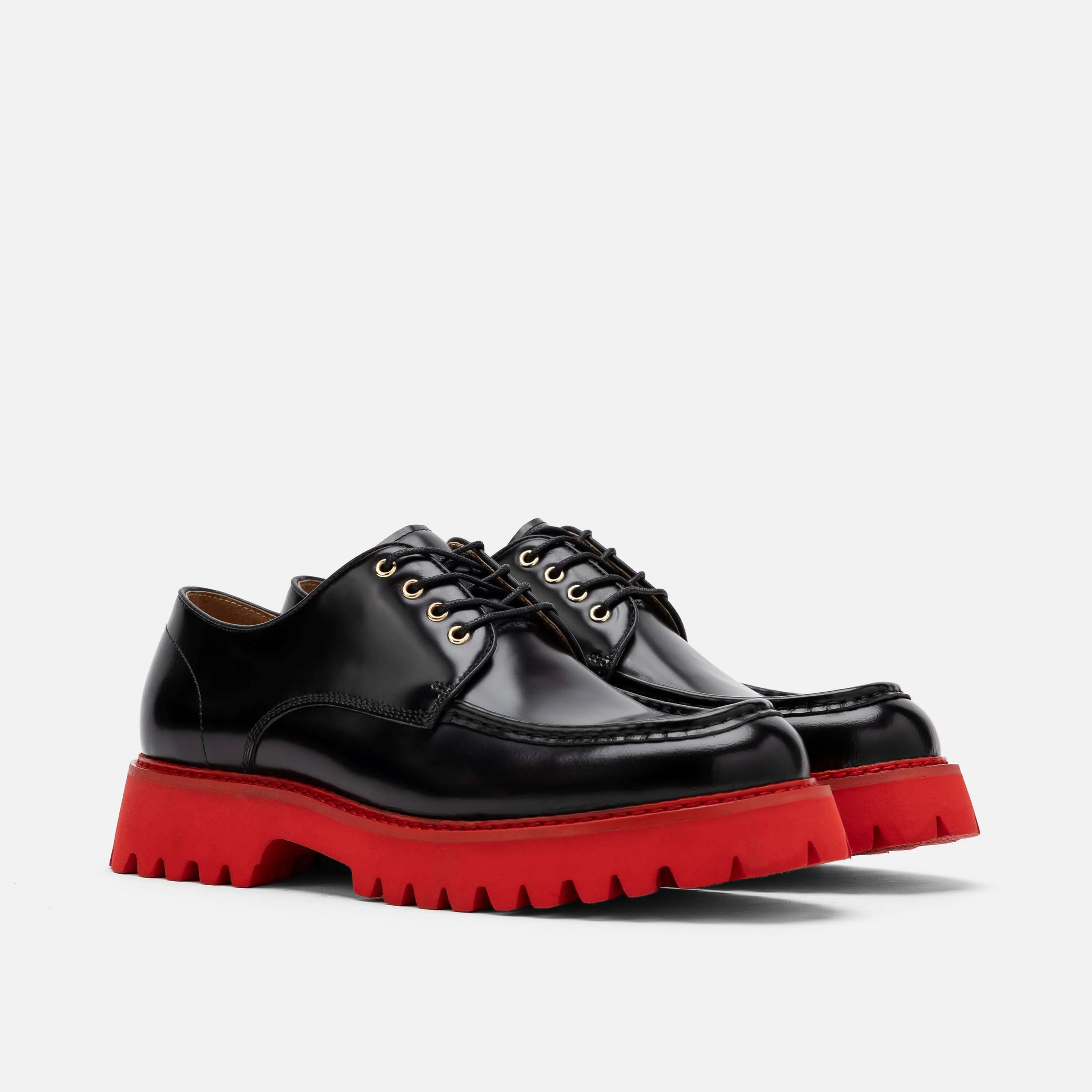 Luca Black/Red Lug Derbys - Image 2
