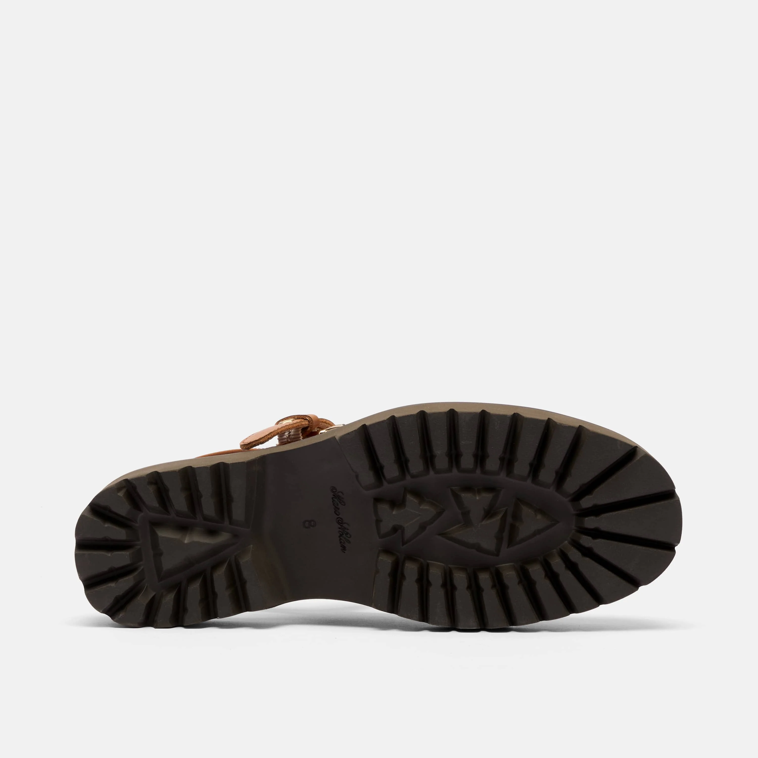 Luna Tan/Cream Leather Mary Jane Lug Slingbacks - Image 6
