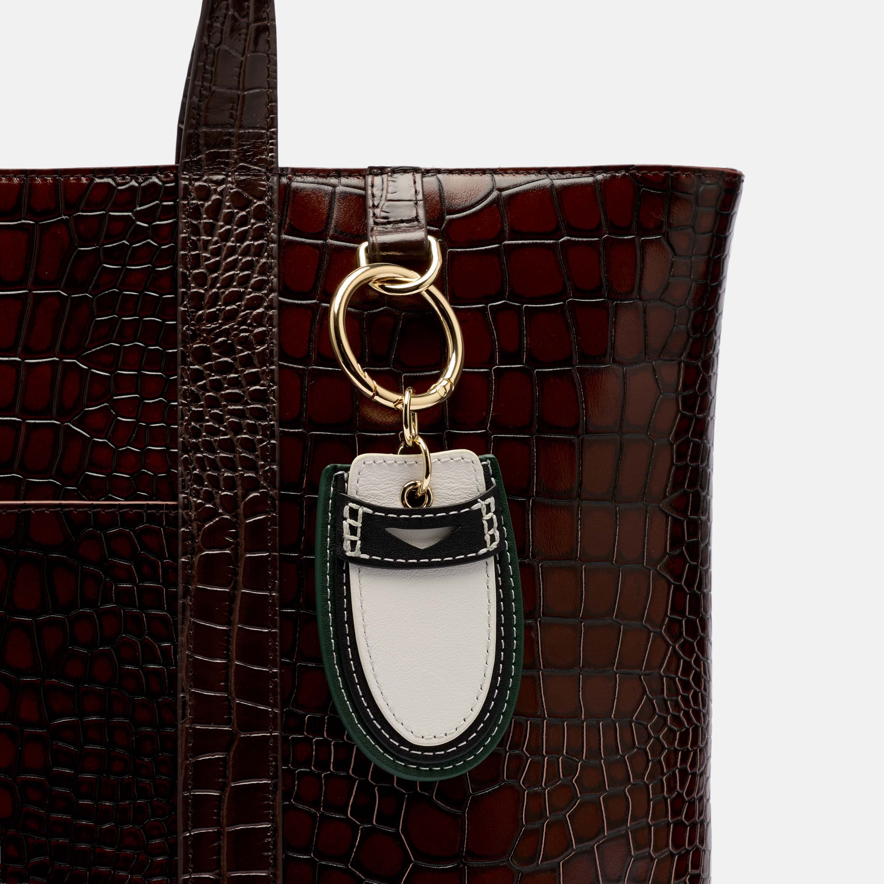 Marc Nolan Leather Bag Charm - Loafer - Image 2