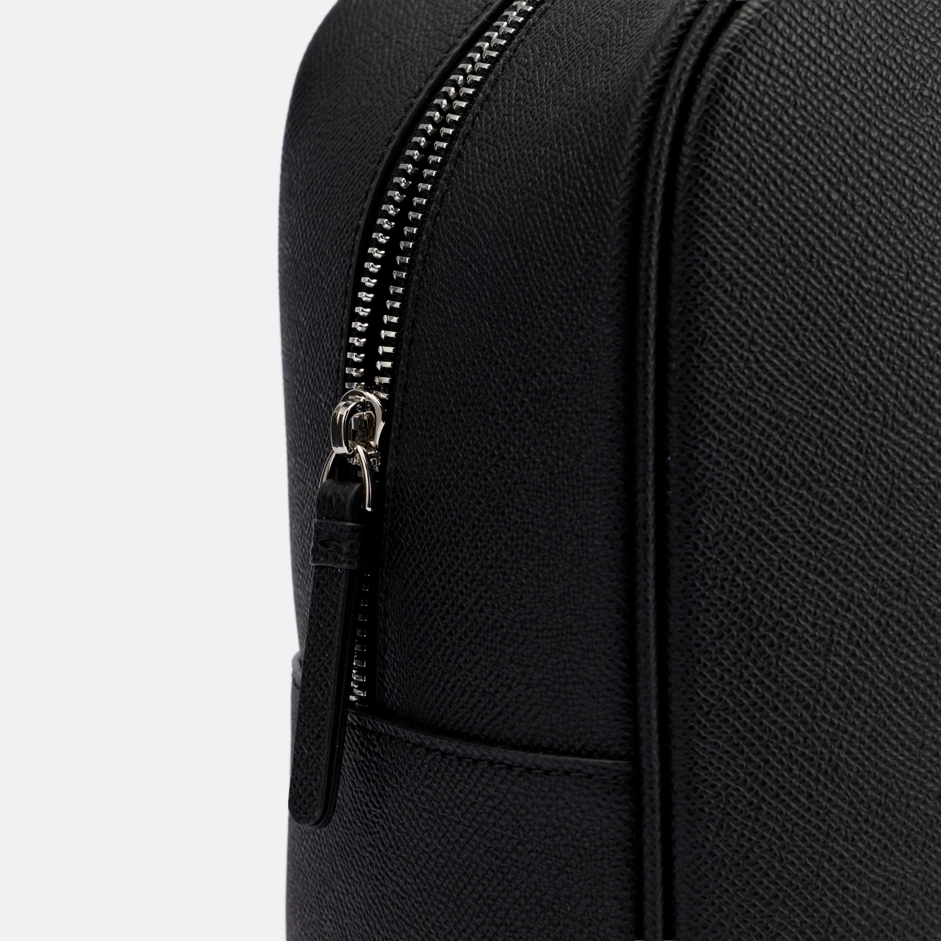 Marc Nolan Black Leather Briefcase Duffle - Image 3