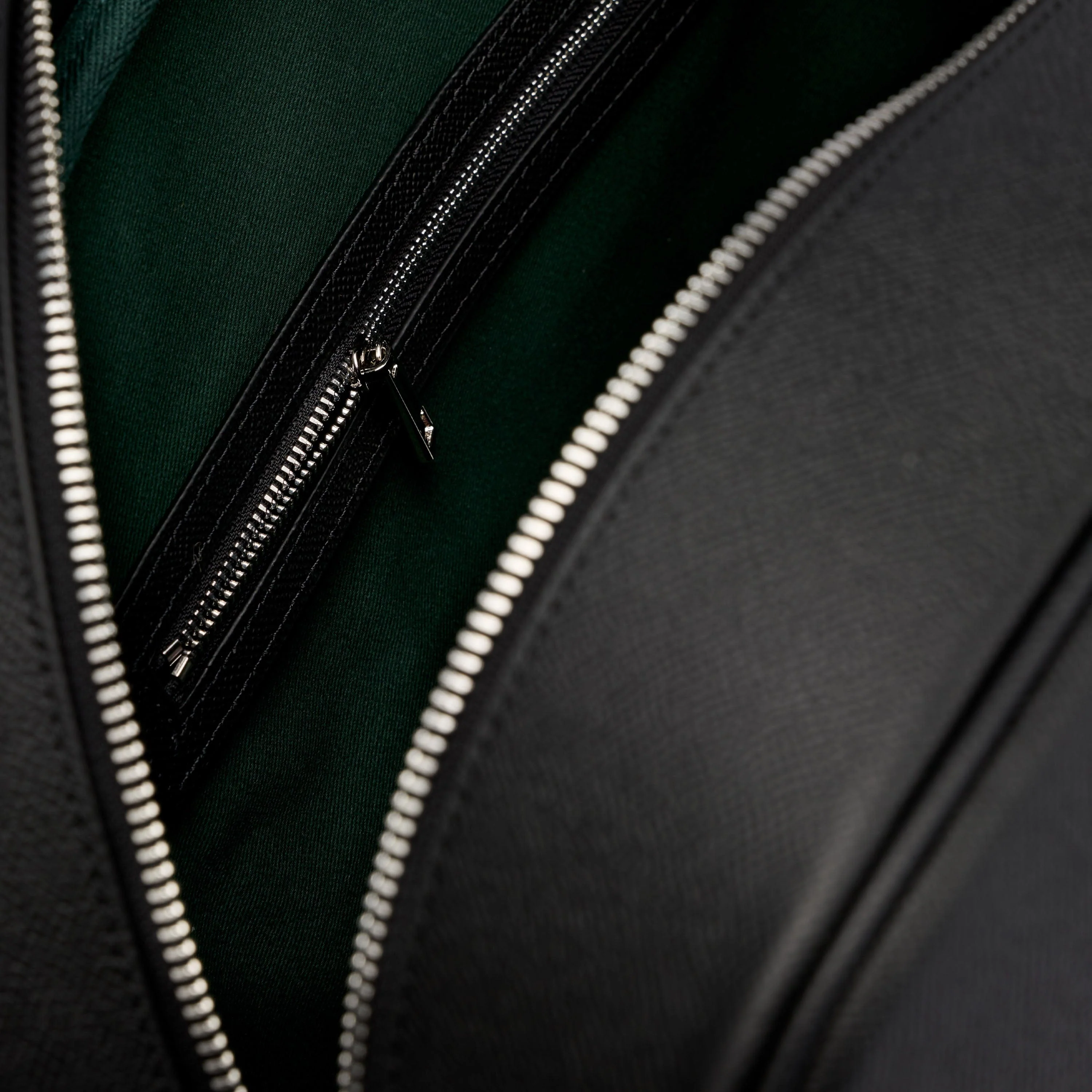 Marc Nolan Black Leather Briefcase Duffle - Image 4