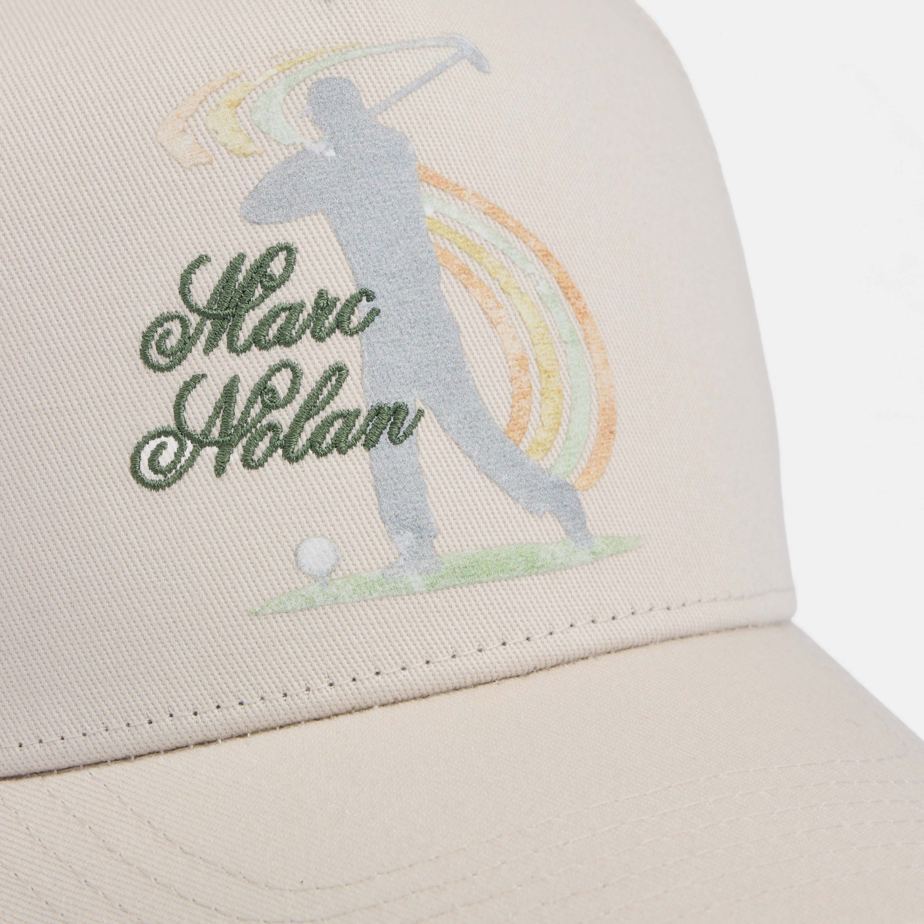 Marc Nolan Golf Logo Hat - Cream - Image 3