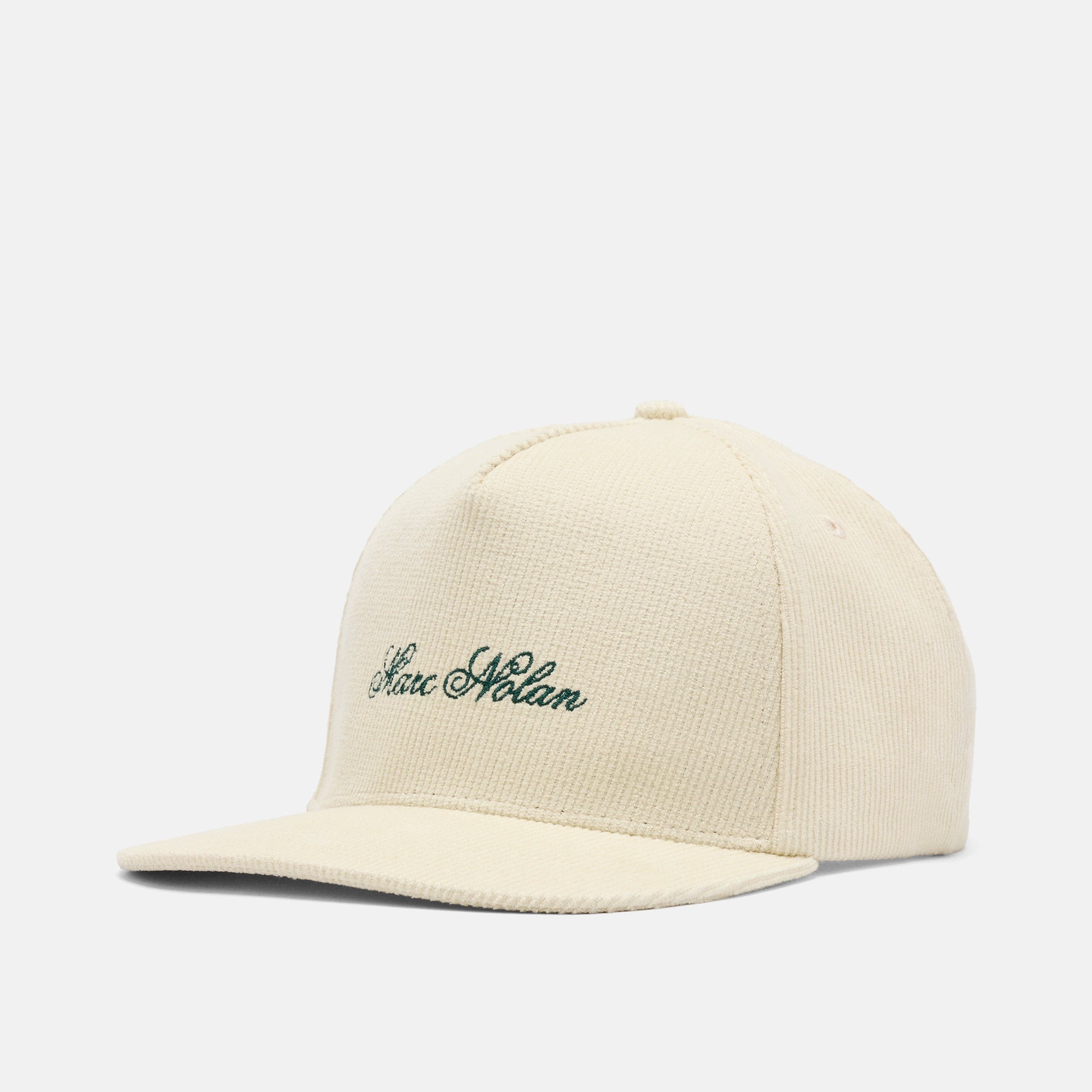 Marc Nolan Corduroy Logo Hat - Cream - Image 2