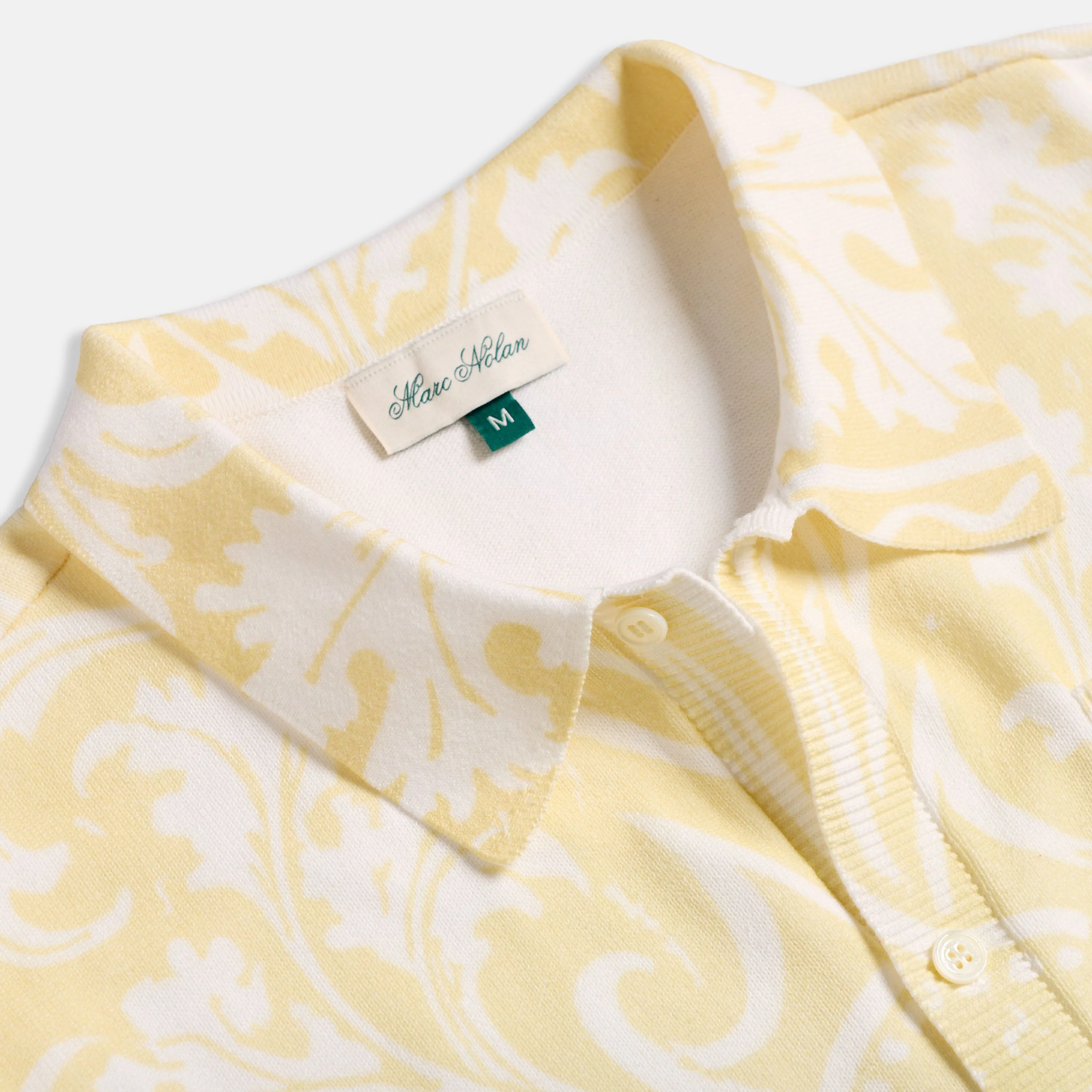 Marc Nolan Knit Monogram Shirt - Citron Ombre - Image 4