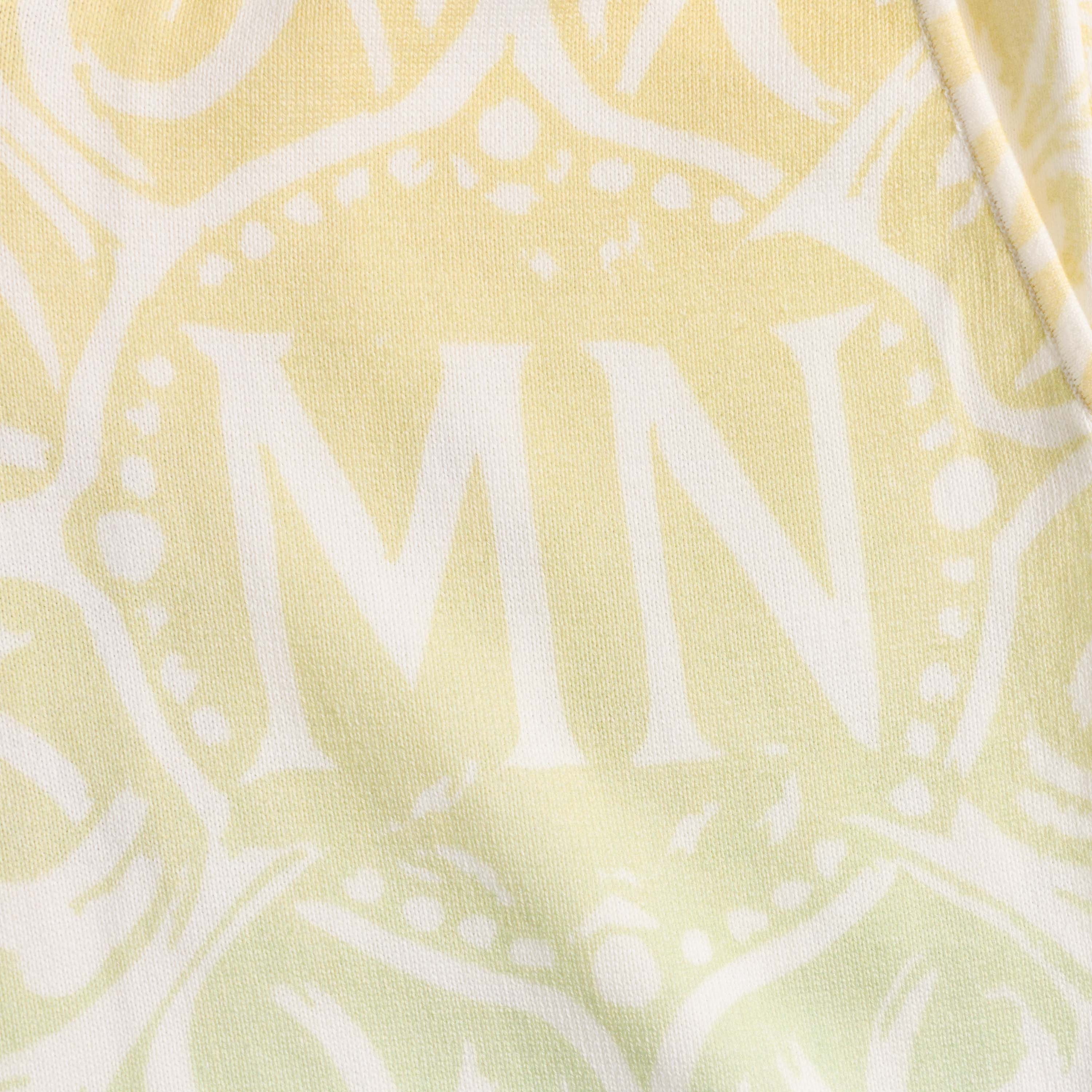 Marc Nolan Knit Monogram Shorts - Citron Ombre - Image 3