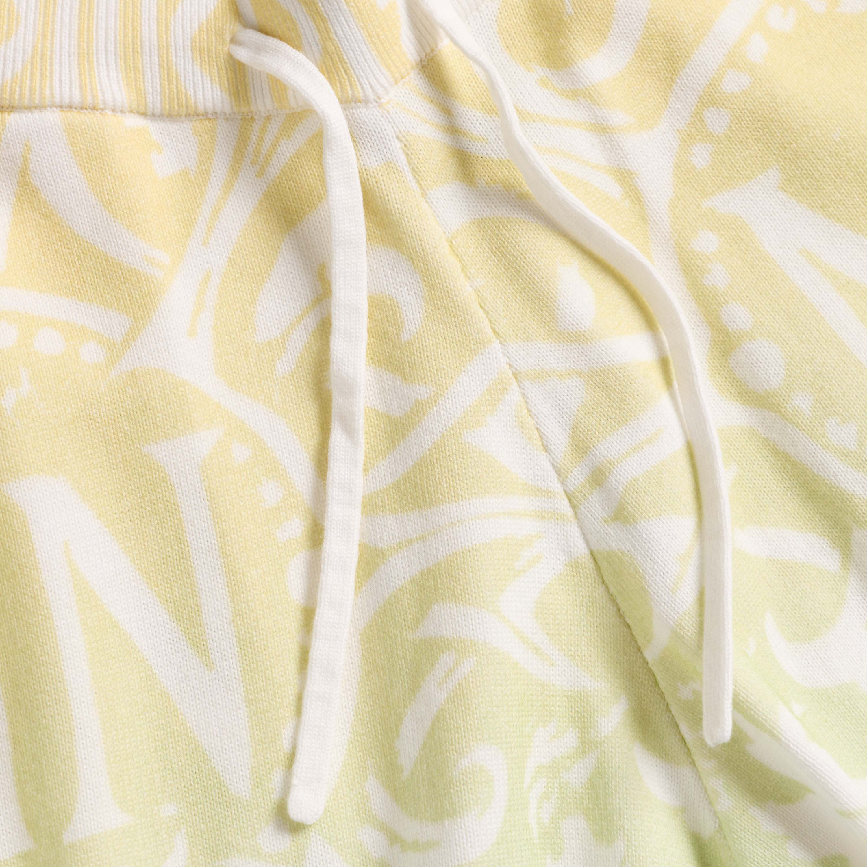 Marc Nolan Knit Monogram Shorts - Citron Ombre - Image 5