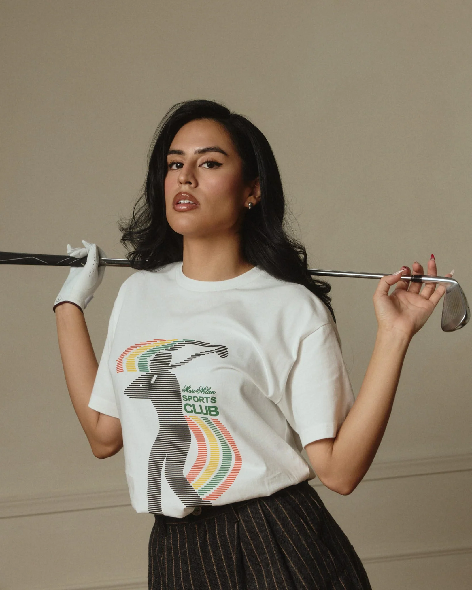 Marc Nolan Sport Club Golf Tee - White - Image 5