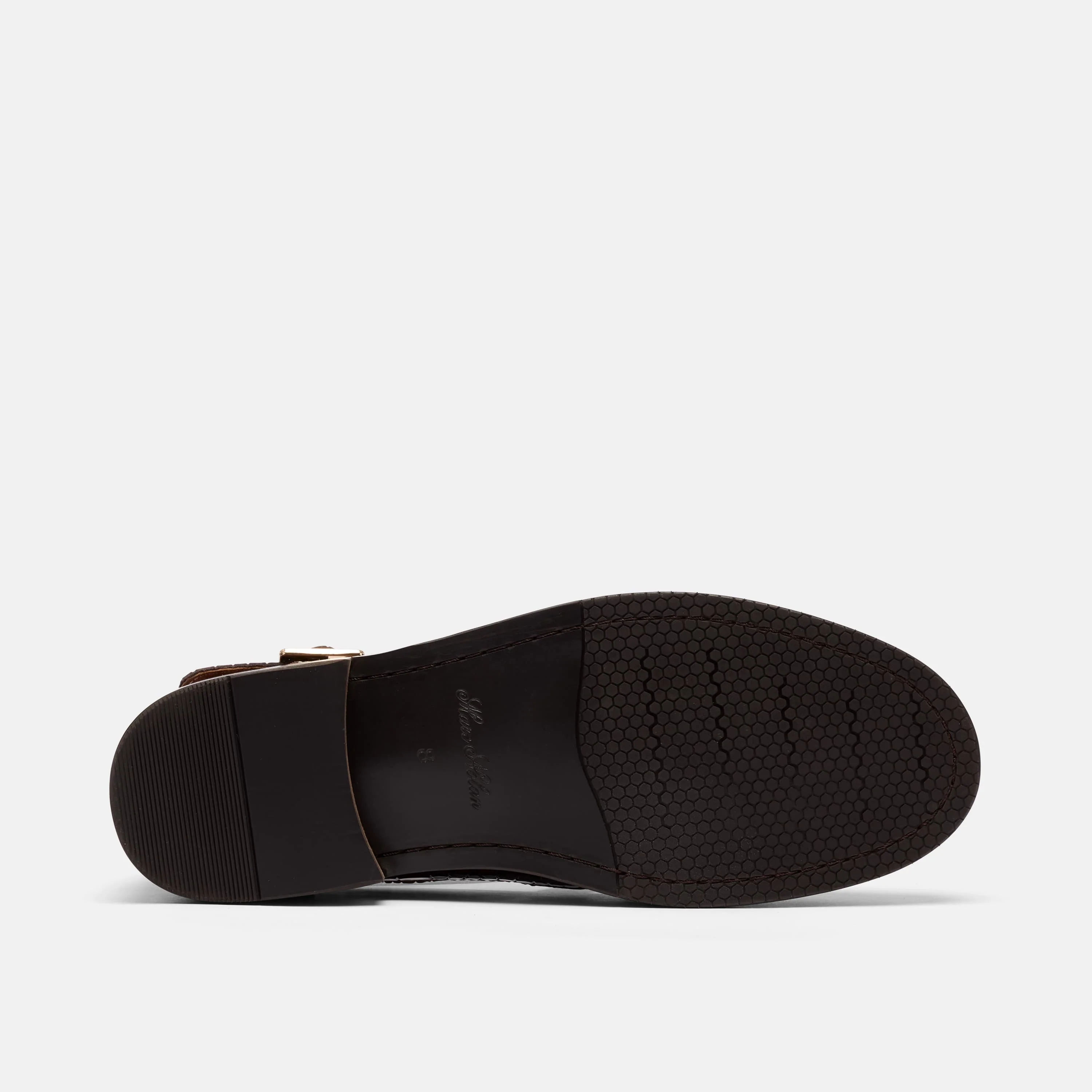 Mariner Brown Crocskin Leather Fisherman Sandals - Image 6