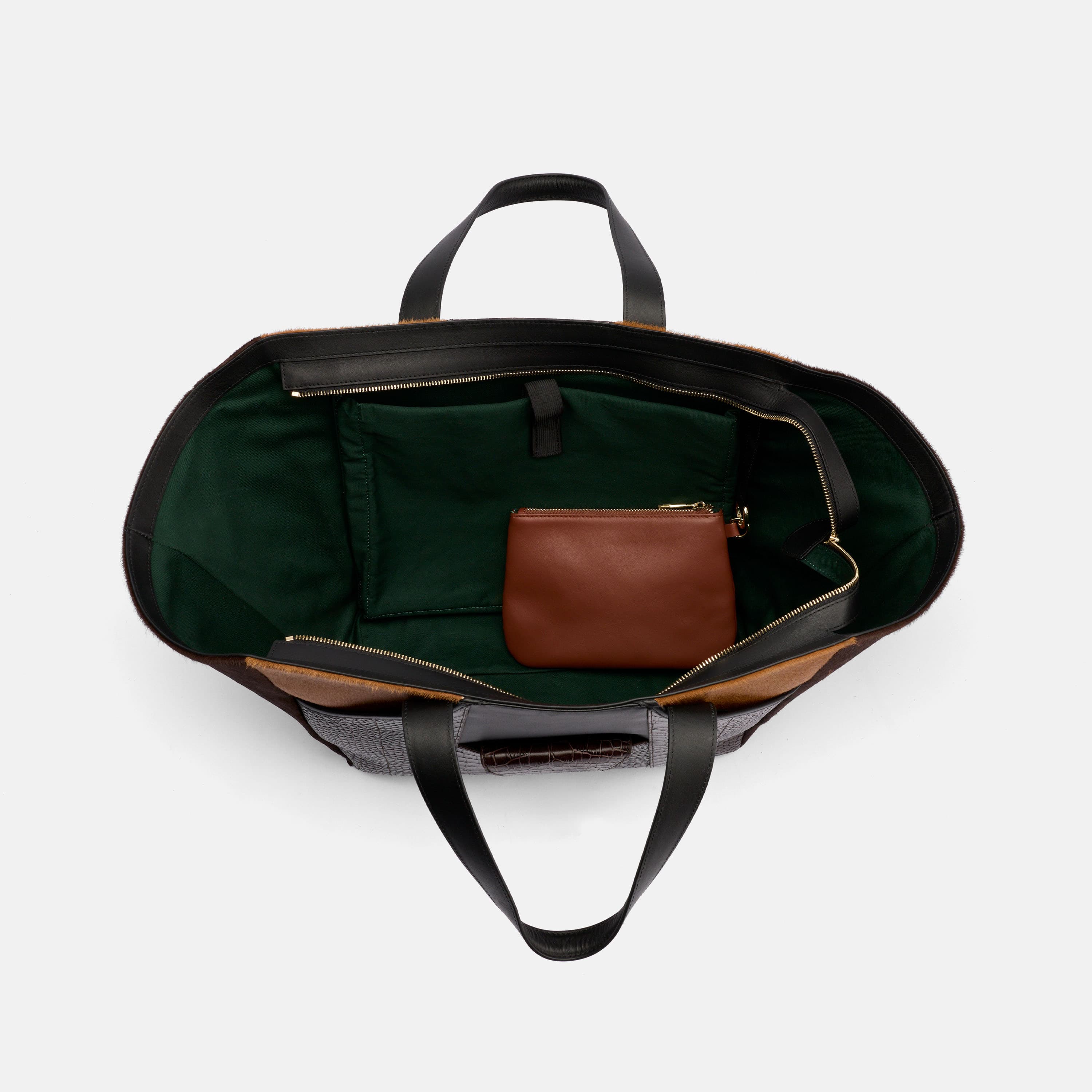 Marissa Structured Tote - Dark Brown Croc Leather - Image 7