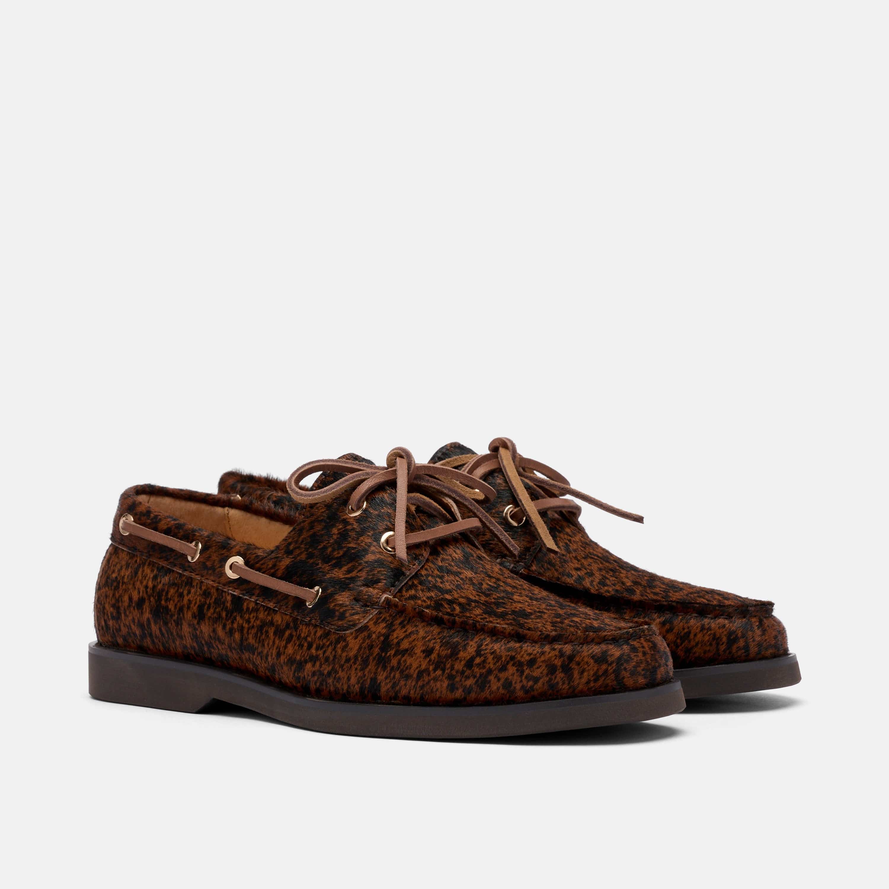 Ms. Capri Brown Cowhide Boat Shoes - Image 2