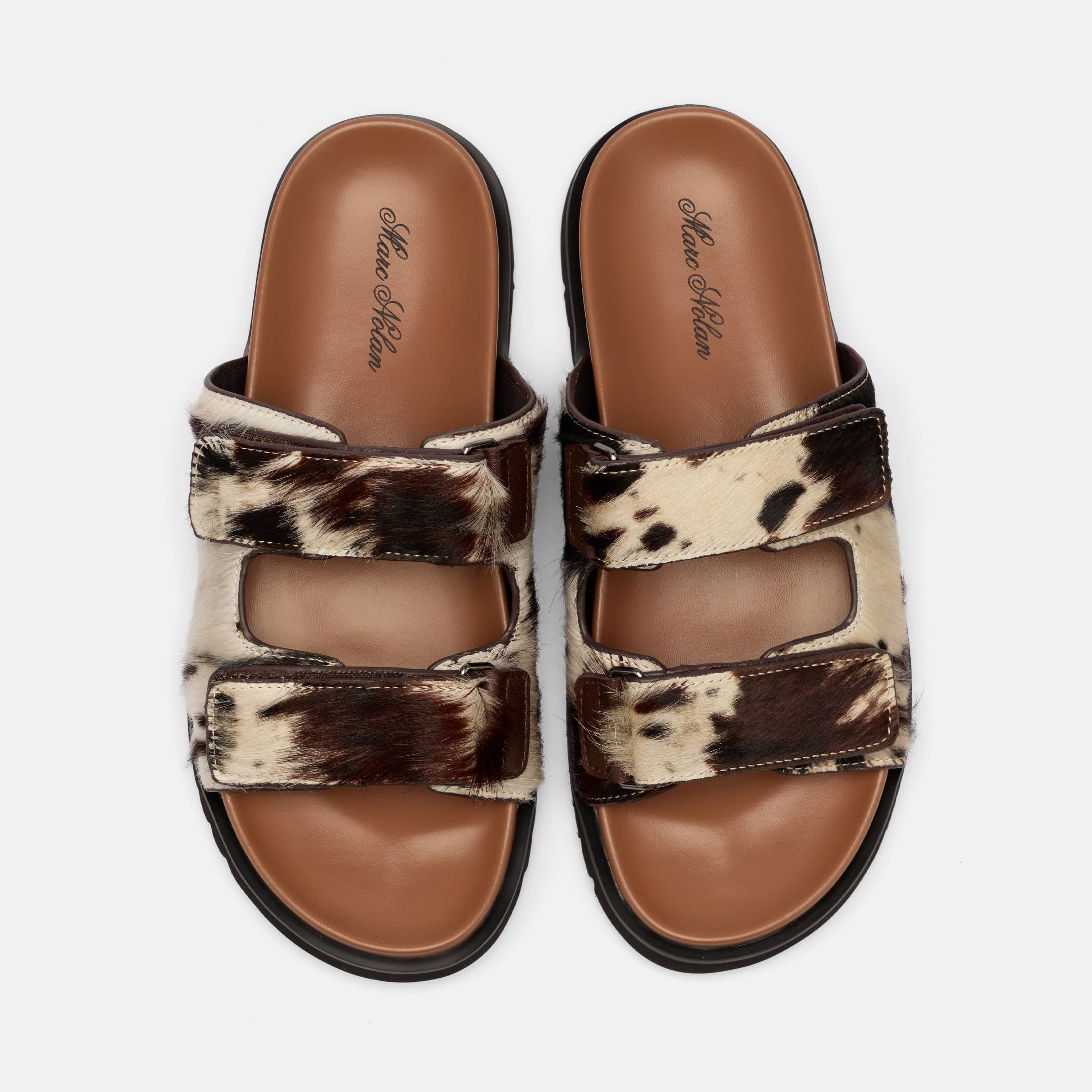 Ms. Monaco Dark Horse Pony Hair Strap Sandals - Image 5