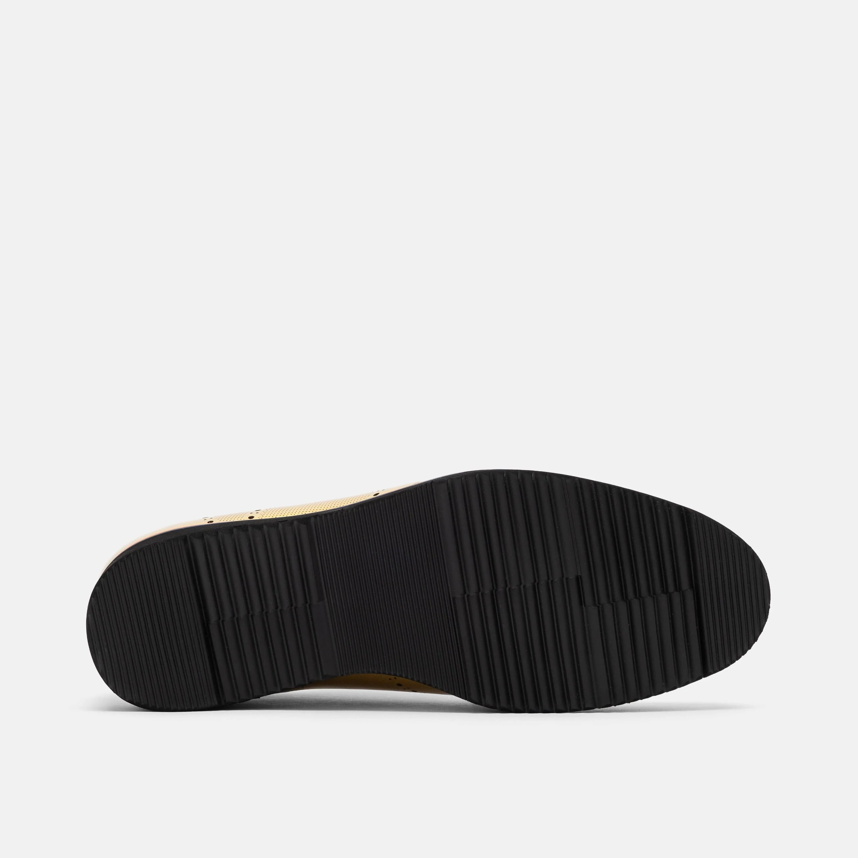 Oscar Gold Patent Leather Wholecut Brogue Sneakers - Image 6