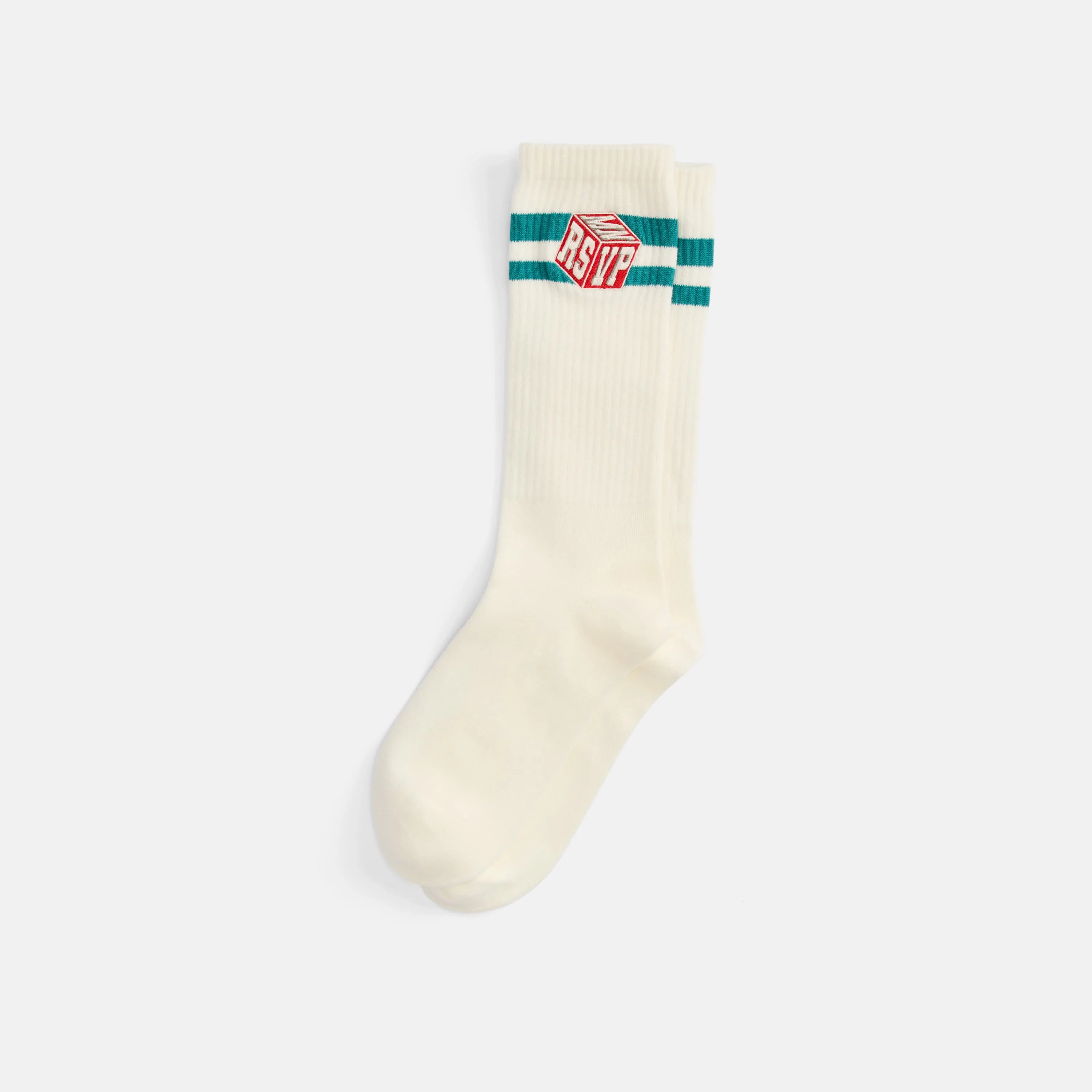 RSVP Gallery White Embroidered Socks - Image 2
